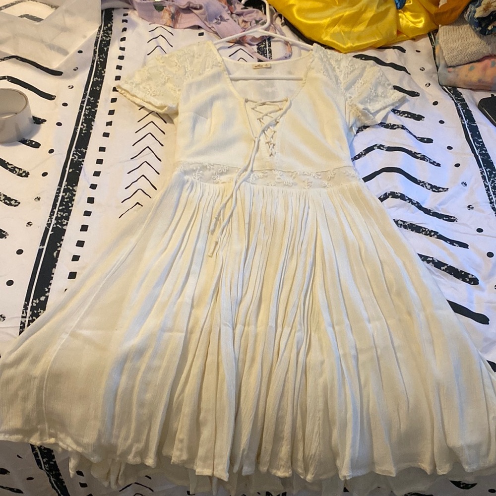 Hollister white dress